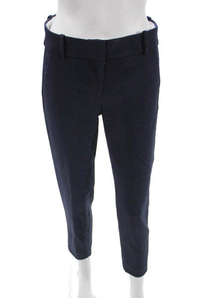 J Crew Womens Dark Blue Ankle Cropped Dress Pants Size 2