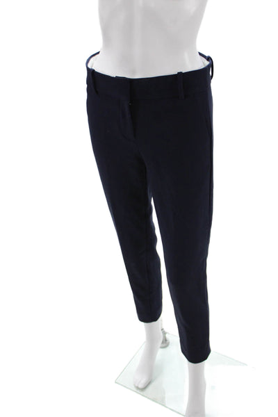 J Crew Womens Dark Blue Ankle Cropped Dress Pants Size 2