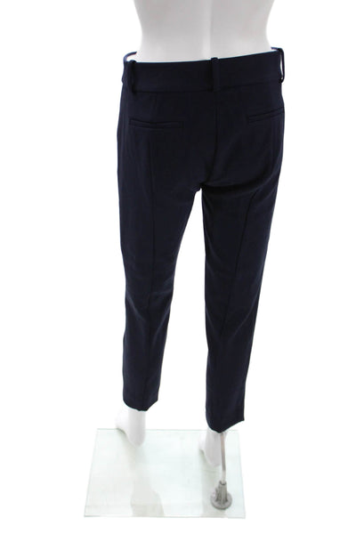 J Crew Womens Dark Blue Ankle Cropped Dress Pants Size 2