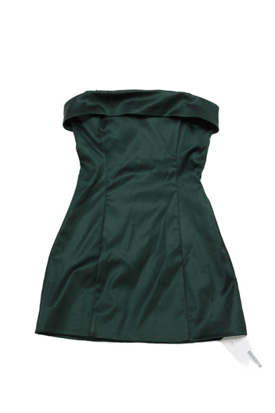 Sunday Best Women Mini Sheath Dress Green Sleeveless Size 00