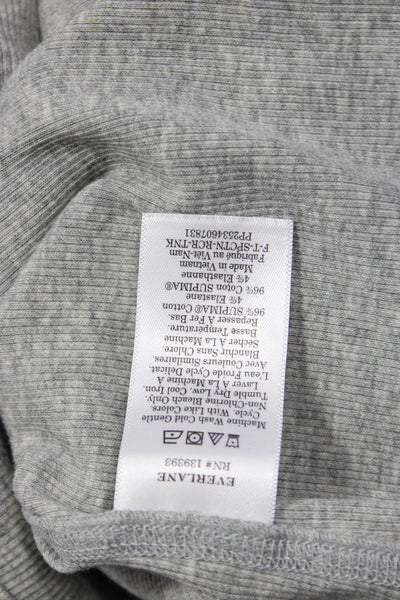 Everlane Womens Basic Sleeveless Tank Gray Supima Cotton Crewneck Size M