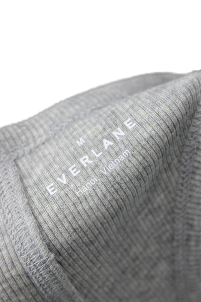Everlane Womens Basic Sleeveless Tank Gray Supima Cotton Crewneck Size M