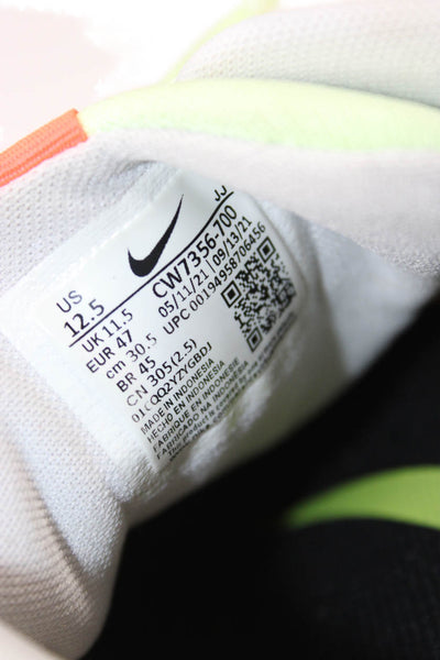Nike Mens Knit Logo Nike Air Zoom Pegasus 38 Running Sneakers Yellow Size 12.5