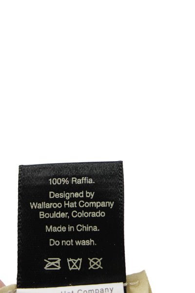 Wallaroo Hat Company Womens Beaded Strand Raffia Hat Beige One Size