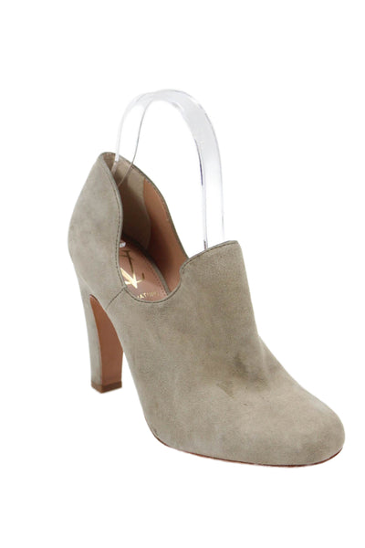 Vince Camuto Signature Womens Suede High Heels Bootie Boots Shoes Brown Size 6M