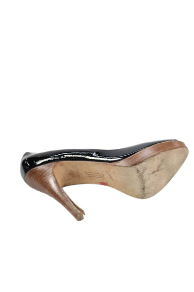 STEVEN BY STEVE MADDEN Womens Peep Toe Platform Pumps Shoes Black Size 10M