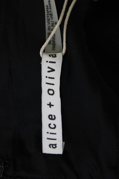 Alice + Olivia Womens Designer Black Shorts Size 6