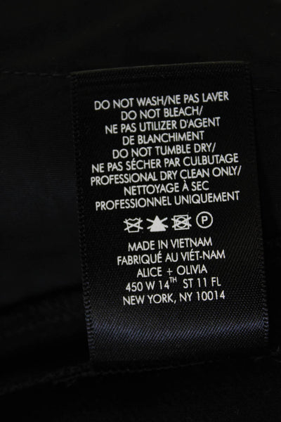 Alice + Olivia Womens Designer Black Shorts Size 6