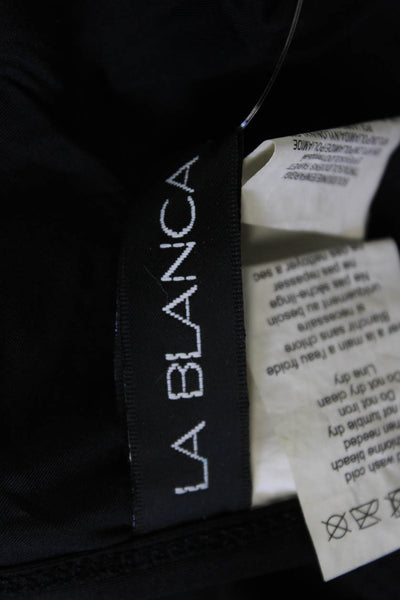 La Blanca Womens One Piece Swimsuit Black Size 6