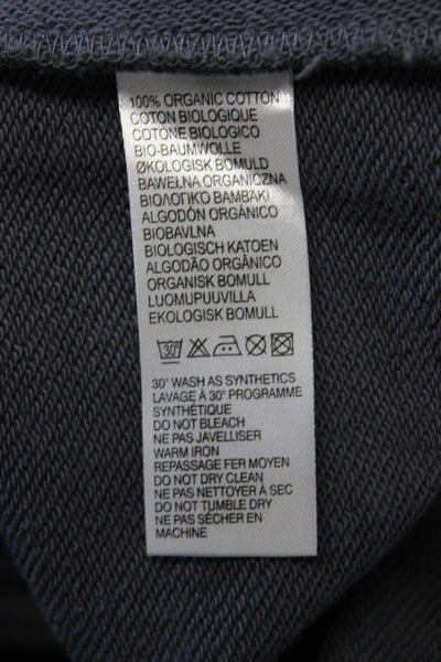 Paul Smith Womens Pullover Sweatshirt Dark Gray Organic Cotton Crewneck Size 2XL