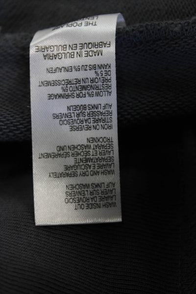 Paul Smith Womens Pullover Sweatshirt Dark Gray Organic Cotton Crewneck Size 2XL