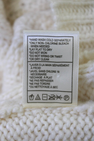 BB Dakota x Steve Madden Women Pullover White Crewneck Long Sleeve Size S