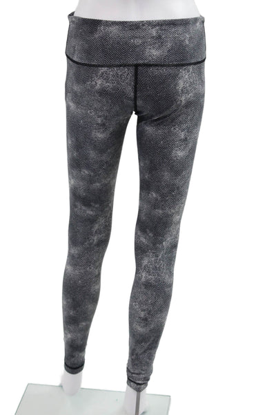 Lululemon Womens Dark Gray Herringbone Ankle Jegging Nylon Size 8