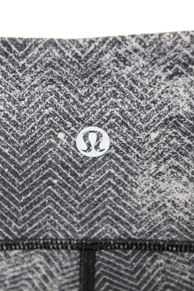 Lululemon Womens Dark Gray Herringbone Ankle Jegging Nylon Size 8
