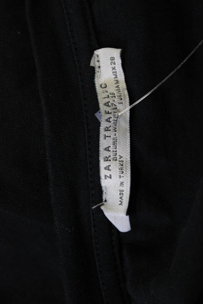 Zara Trafaluc Womens Black Cotton Basic Tee Star Print Size M