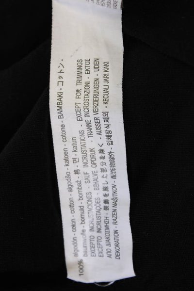 Zara Trafaluc Womens Black Cotton Basic Tee Star Print Size M