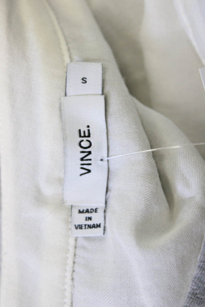 Vince Womens Gray Long Sleeve Round Neck Basic Top Tencel Blend Size S