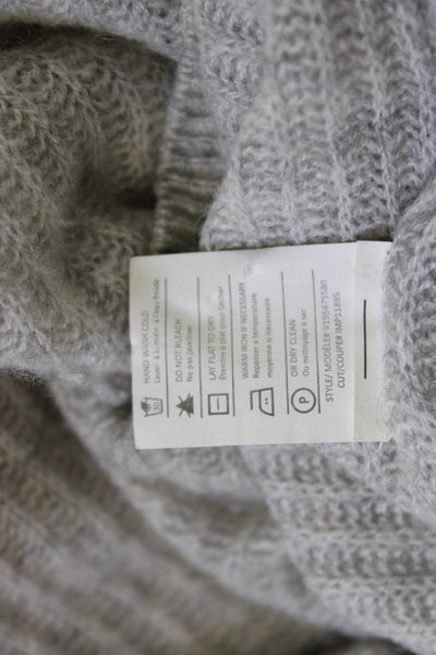Vince Women Beige 100% Cashmere Pullover Sweater Round Neck Long Sleeve Size M