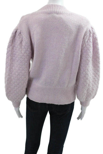 Who What Wear Unisex Pink Mock Neck Cardigan Long Sleeve Size M