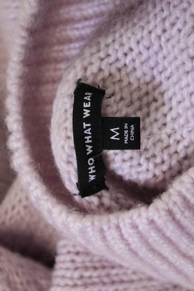 Who What Wear Unisex Pink Mock Neck Cardigan Long Sleeve Size M