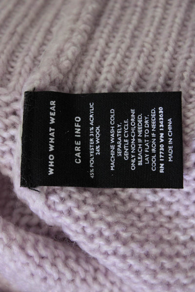 Who What Wear Unisex Pink Mock Neck Cardigan Long Sleeve Size M