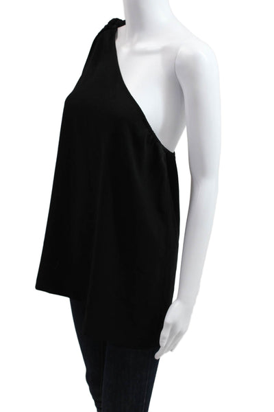 Theory Womens Black Sleeveless Tank Tie Detail Designer Size M