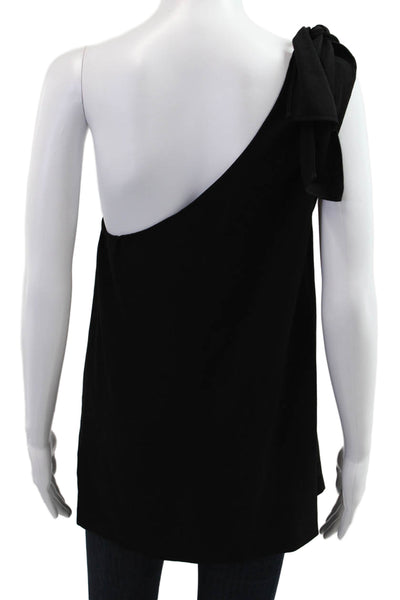 Theory Womens Black Sleeveless Tank Tie Detail Designer Size M