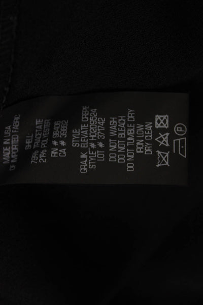 Theory Womens Black Sleeveless Tank Tie Detail Designer Size M