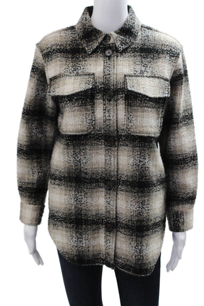 Designers, Remix Girls Childrens Girls Plaid Jayden Shirt Brown Black Size 14