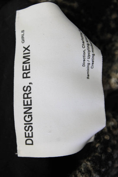 Designers, Remix Girls Childrens Girls Plaid Jayden Shirt Brown Black Size 14
