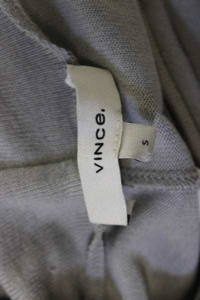 Vince Womens Gray Sleeveless Mock Neck Tank Midi Dress Size S