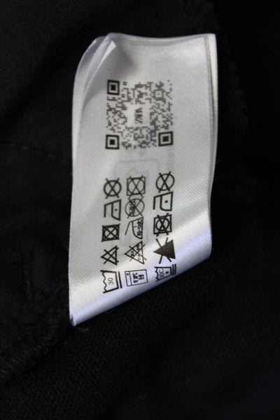 Zara Women Cropped Black Linen Viscose Pants Size 4