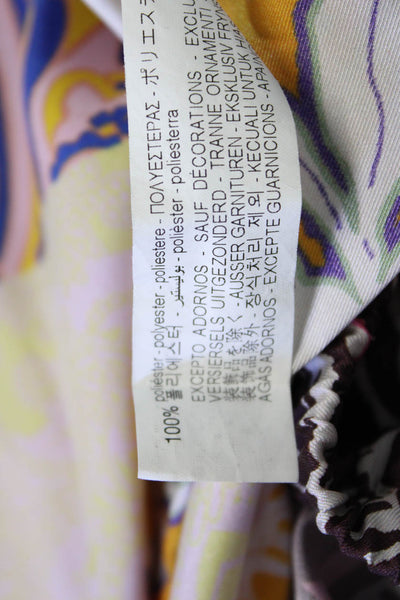 Zara Women Black Floral Drawstring Shorts 100% Polyester Size S