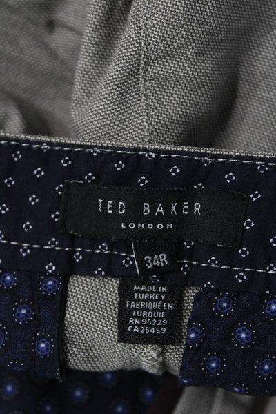 Ted Baker London Mens Chino Shorts Gray Size 34
