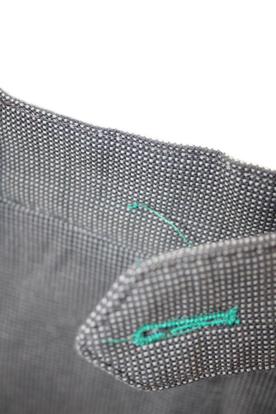 Ted Baker London Mens Chino Pants Gray Check Cotton Size 32