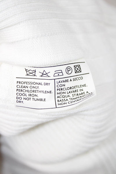 Salvatore Ferragamo Womens Basic White T-Shirt Round Neck Short Sleeve Size S