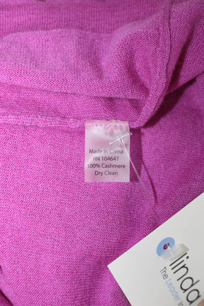 Kinross Cashmere Womens Basic Purple Cashmere Tank Size M