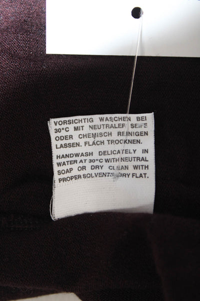 Rene Lezard Women Basic Brown Long Sleeve T-Shirt Size 38