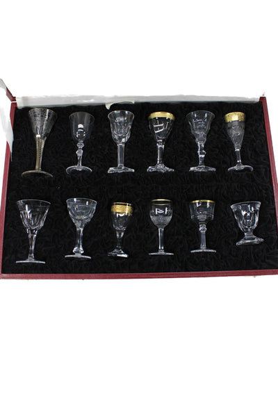 Moser Unisex Adults Salesman Sample Case Mini Crystal Glasses Clear