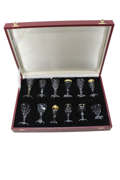 Moser Unisex Adults Salesman Sample Case Mini Crystal Glasses Clear