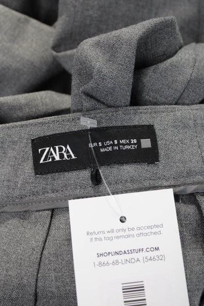 Zara Women Dress Pants Gray Size S