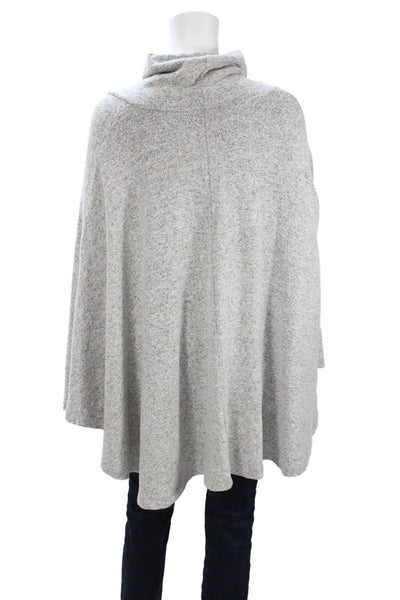 Philosophy By Republic Women Pullover Mock Neck Gray Button Size S