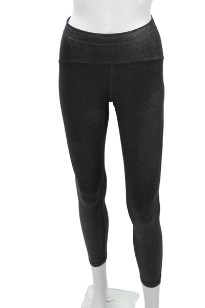 Lululemon Women Ankle Leggings Black Nylon Blend Size 4