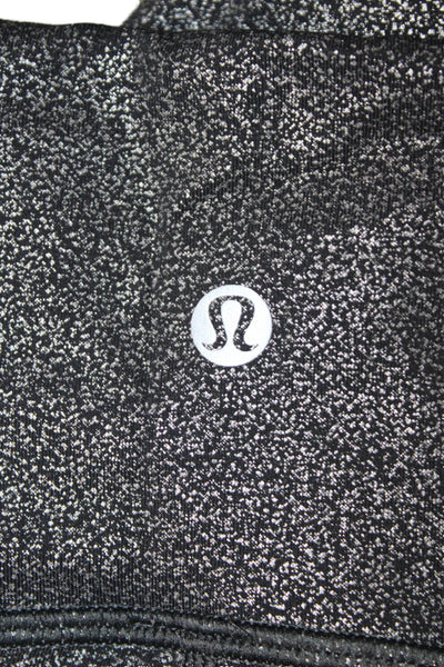Lululemon Women Ankle Leggings Black Nylon Blend Size 4