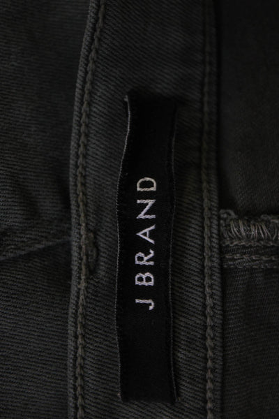 J Brand Womens Ankle Skinny Jeans Dark Gray Button Fly Size 29