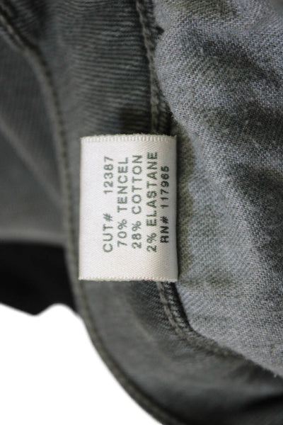 J Brand Womens Ankle Skinny Jeans Dark Gray Button Fly Size 29