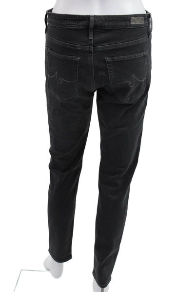 AG Women Skinny Tapered Jeans Dark Gray Mid Rise Size 28