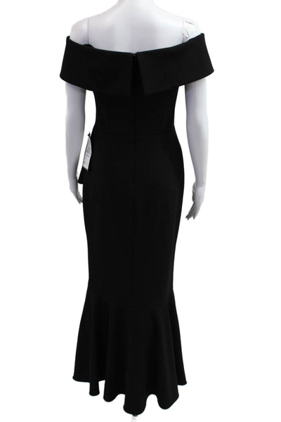 Betsey & Adam Women Mermaid Long Black Dress Hook & Eye Size 6P