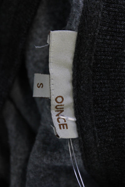 Quince Womens Pullover Sweatshirts Dark Gray Crew Neck Long Sleeve Size S