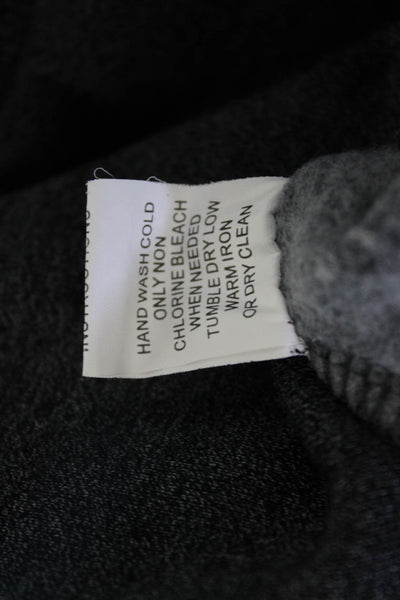 Quince Womens Pullover Sweatshirts Dark Gray Crew Neck Long Sleeve Size S
